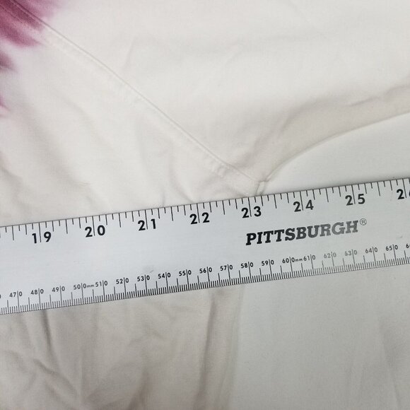 Womens Joy Lab Burgundy & White Crop Sweatshirt Long Sleeve Crew Neck Size M - Picture 5 of 6